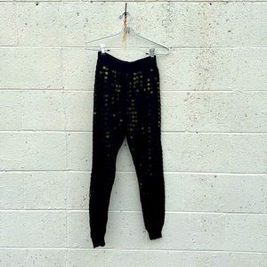 Italian Stella McCartney sequined dress pants. Double lined fabric with sequins.